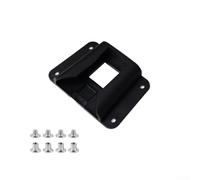 Adaptador de montaje en rack frontal para bicicletas plegables con tornillos diseñado para bloques de transporte delantero Brompton, fijación ligera y segura (negro)