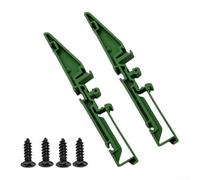 Adaptador de montaje en riel DIN para C45 35 mm Track PCB Holder Clips Soporte de plástico verde Par Electrónica Proyecto Junta Kit de cierre