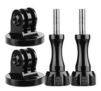 Adaptador de Montaje en Trípode Cámara Acción Adaptador Montaje Trípode Compatible para GoPro GoPro Max GoPro Hero 10 / 9 / 8 / 7 / 6 / 5 Session 3 + 3 2 1 DJI Osmo Xiaoyi Cámara de Acción(2 Piezas)