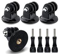 Adaptador de Montaje en Trípode Compatible con Cámaras de Acción GoPro Hero 8, 7, 6, 5, 5 Session, 4, 3+, 3, 2 y 1, Cámaras SJCAM y Xiaoyi