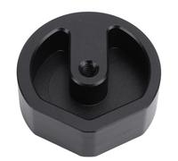 Adaptador de Montaje en Trípode de Aleación de Aluminio, Resistente para Configuración Estable de Vehículo de Acampada, Remolque, RV (Black)