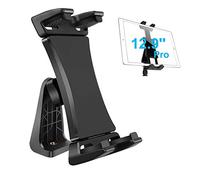 Adaptador de montaje en trípode para iPad, 360 grados, universal, giratorio de 360 grados, para iPad Pro 12.9 11 10.5, iPad Air Mini, Surface Tab, Galaxy Tab y tableta de teléfono de 3.5 a 13.5 pulgadas, para trípode, monopie