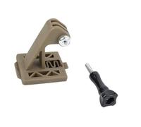 Adaptador de montaje para casco para cámaras de acción, montaje seguro y estable, diseño duradero, configuraciones rápidas, mejora los ángulos de visión, adaptador de montaje para casco de cámara de