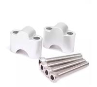 Adaptador De Montaje Para Kit De Aumento De Altura De Manillar De Motocicleta Para ZONSEN Mini150 compatible(Plata)