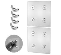 Adaptador de montaje para monitor no VESA - 2 unidades/lote de 100 x 100 mm VESA adaptador para panel plano de 24,27,32 cm, capacidad de carga de 11 a 22 libras