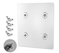 Adaptador de Montaje para Monitor No VESA - 75 x 75 mm para Pantallas Planas de 17, 19, 22 cm Sin Agujeros - Capacidad de Carga de 5 a 11 Libras