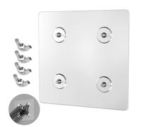 Adaptador de montaje para monitor no VESA - Adaptador VESA de 100 x 100 mm para monitor sin agujeros para monitores de pantalla plana de 24,27,32 cm, capacidad de carga de 11 a 22 libras