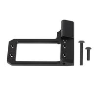 Adaptador de montaje para servo RC 1/10, 4 enlaces, centro bajo para Phoenix F10 VP, soporte de actualización de dirección de aleación de aluminio con estabilidad mejorada y contro (Negra)