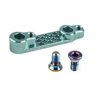 Adaptador de montaje plano para bicicletas de carretera, convierte el freno de disco trasero de 140 mm a 160 mm, hecho de aleación de aluminio 7075, par de torsión de 8 Nm (verde)