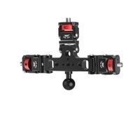 Adaptador de montaje triple de aluminio 1/4 3/8 hilo para la acción DSLR cámara de teléfono trípode extensión soporte cámara de repuesto