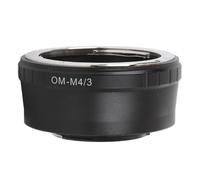 Adaptador de Montura de Lente, Adaptador de Enfoque Manual de Montura OM a M4/3 con Cubierta Posterior, para Lentes con Montura OM para Cámaras con Montura M4/3, para G1 GH1 GF1
