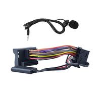 Adaptador de música AUX Bluetooth, módulo de Cable de música AUX IN Bluetooth de 12 Pines con micrófono, Sistema de Manos Libres con micrófono Compatible con la Radio del automóvil