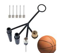 Adaptador de neumáticos para bicicleta - Adaptador de vástago de la válvula de acero inoxidable de latón PP, 4-garra inflable conjunta con 5 pasadores de bolas | Durable Air Pump Connector Set For
