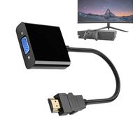 Adaptador de ordenador genérico para computadoras portátiles, adaptador VGA a adaptador de video de alta velocidad - convertidor de conexión no bidireccional versátil compatible para ordenes