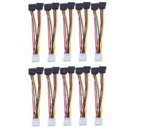 Adaptador de Ordenador PortáTil de 10 Piezas 4 Pines IDE una 2 Serial ATA y Splitter Cable de Fuente de AlimentacióN de Disco Duro Cable de