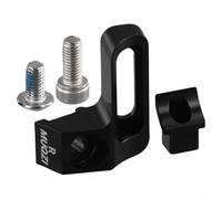 Adaptador de palanca de cambios de bicicleta de aleación de aluminio para SRAM, soporte de palanca de cambios hueco CNC compatible con ISpec EV Brake M4100 M6100 M7100 M8100 M9100 (negro)