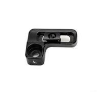 Adaptador de palanca de cambios de bicicleta, soporte de aleación de aluminio para cambiadores SRAM compatible con frenos I-SPEC EV, negro (izquierda)
