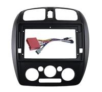 Adaptador De Panel 9 Pulgadas para Radio Android Y Tablero para Mazda 323 para Haima WEFOLCC(Black,Frame Cable)