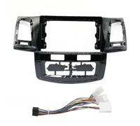Adaptador De Panel De Radio De 9 Pulgadas para Toyota para Fortuner, para Hilux para Vigo (2007-2015). Montaje Autoradio(Black AT with Cable)