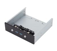 Adaptador de Panel Frontal USB, Concentrador USB 3.0 Profesional Compacto de Panel Frontal 2 Puertos para Carcasa de Computadora, Admite 2 Interruptores de Control de Alimentación Y 2 USB 3.0 (PH7)