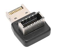 Adaptador de Panel Frontal USB, Fácil de Instalar, Codo de Dirección de 90 Grados para Placa Base de Computadora, 1 Paquete (PH74A)