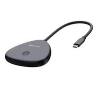 Adaptador de pantalla Inalámbrica USB Tipo-C Verbatim Share My Screen 1080P WDA-01/ 1xHDMI/ 1xUSB/ 1xUSB Tipo-C/ Gris y Negro