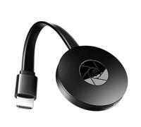 Adaptador de Pantalla Inalámbrico 4K, Dongle HDMI Miracast/Airplay y DLNA/Soporte 1080P 2.4G, Compatible con iOS 11.0+Android 8.0+Mac OS 10.13+Windows 10+, Chrome-Cast
