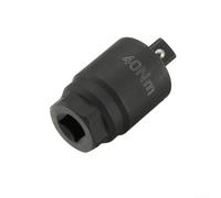 Adaptador de par para trinquete de 3/8 que se convierte en ajustes de 25 35 40 Nm que evita el apriete excesivo del filtro de aceite, herramienta negra de acero (40 NM)