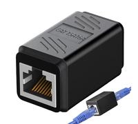 Adaptador de par RJ45 - Ethernet hembra hembra extensión de red, conector seguro | Herramienta de Extensión de Cable de Alta Velocidad Para Cat5 Cat5e Cat6 Cat6 Cat7 LAN Setuppports multi-