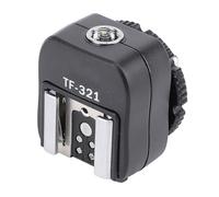 Adaptador de para Flash con Puerto PC, Convertidor E-TTL de Metal y ABS, Compatible con Flashes Externos y Soportes de Estudio, Fácil Instalación con Perilla Ergonómica para Cámaras