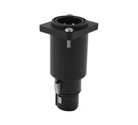 Adaptador de Paso de Chasis con Brida para Convertidor XLR de 3 Pines DMX512 Macho A Hembra para Neutrik NA3MDF PCM-S-0629