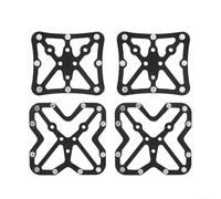 Adaptador de pedal de aluminio para SPD y para tacos KEO que permite una transición rápida entre modos de conducción de pedal plano y sin clip (pequeño)