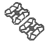 Adaptador de Pedal de Bicicleta, 1 par de aleación de Aluminio Bike Bicyle Adaptadores de Plataforma de Pedal sin Clip para SPD(Negro)