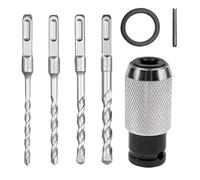 Adaptador De Perforador - Metal | Adaptador De Broca | Adaptadr De Llave | Juego De Brocas De Impacto De Liberación Rápida Versátil Para Una Conversión Eficiente Para Profesionales Y Entusia