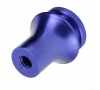 Adaptador de perilla de cambio de perfil bajo para automóvil con retenedor de palanca de cambios M10X1 5, aleación de aluminio, resistente al desgaste para automóviles manuales y automáticos (azul)