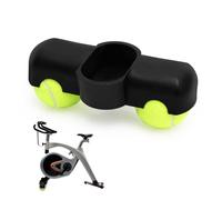 Adaptador de pie para bicicleta de interior con 2 pelotas de tenis para entrenamiento Wahoo Kickr Core Roll, adecuado para Zwift Ride de pierna delantera, pies de pelota de tenis con 2 pelotas de