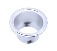 Adaptador de pila de velocidad de bocina Turbo de entrada de aire frío de 2,6 pulgadas, pieza de modificación de coche de aluminio CNC (Plata)