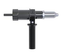 Adaptador de pistola remachadora eléctrica de aleación con accesorio de taladro de remache con cabezal de 4 remaches