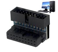 Adaptador de placa base USB C, adaptador de extensión de conector macho a hembra, adaptadores de extensión de placa base USB, conector interno duradero para ordenador, PC, estación de trabajo, hogar