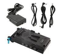 Adaptador de Placa de Batería de Montaje en V Virtual EL14 Full Decode paraD5300 D5600 D5200 D3400 D3100 D3300 D5100 D5500 con Abrazadera de Varilla de Doble Orificio de 15 Mm