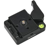 Adaptador de placa de liberación rápida 323RC2, adaptador de conexión rápida con placa de liberación rápida compatible con monopie Manfrotto,