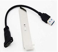 Adaptador de placa principal USB3.0 macho expansión tipo C bus línea de prueba chasis PCI bit línea de datos con deflector