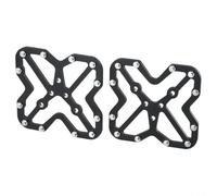 Adaptador de plataforma de pedal de bicicleta, aleación de aluminio CNC | Convertidor para SPD y keo Systems, extensor de pedal plano antideslizante para bicicletas de montaña y carretera, negro