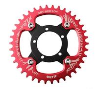 Adaptador de plato 104BCD para motor Bafang 01/02, corona dentada de aleación de aluminio con tornillos de fijación, para bicicleta eléctrica, pieza de repuesto robusta para actualización de bicicleta
