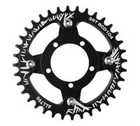 Adaptador de plato 104BCD para motor Bafang 01/02, corona dentada de aleación de aluminio con tornillos de fijación, para bicicleta eléctrica, pieza de repuesto robusta para actualización de bicicleta