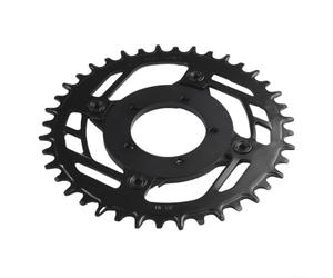 Adaptador de plato 104BCD, para motor de accionamiento, compatible, con convertidor de soporte de acero y aleación serie G340, para piezas de bicicleta eléctrica (1 adaptador con plato 34T)