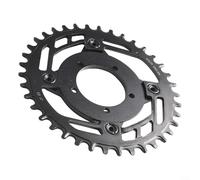 Adaptador de plato resistente para Bafang G340 01 02, placa convertidora de 104 bcd negra (1 adaptador con plato 36T)