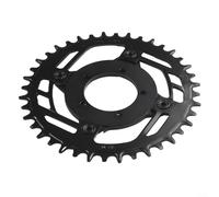 Adaptador de plato resistente para Bafang G340 01 02, placa convertidora de 104 bcd negra (1 adaptador con plato 38T)