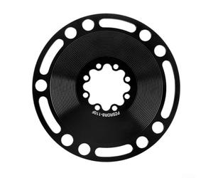 Adaptador de plato SRAM 110BCD, garra de conversión de manivela de 3 pernos a 4 pernos, aleación de aluminio 7075 para montaje de disco CNC para rotores de 4/5 agujeros, anodizado ligero (8 pernos con