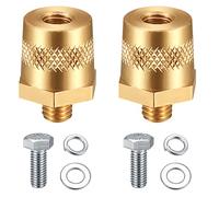 Adaptador de Polos para Batería, Adaptador Terminal Positivo y Negativo con Rosca Exterior M8, Bornes de Carga para Terminales de Cable Batería, con Tornillos de Acero Inox